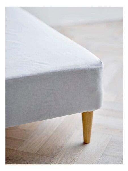 Lenzuolo elasticizzato bianco in cotone biologico 140x200 cm Calm - Södahl