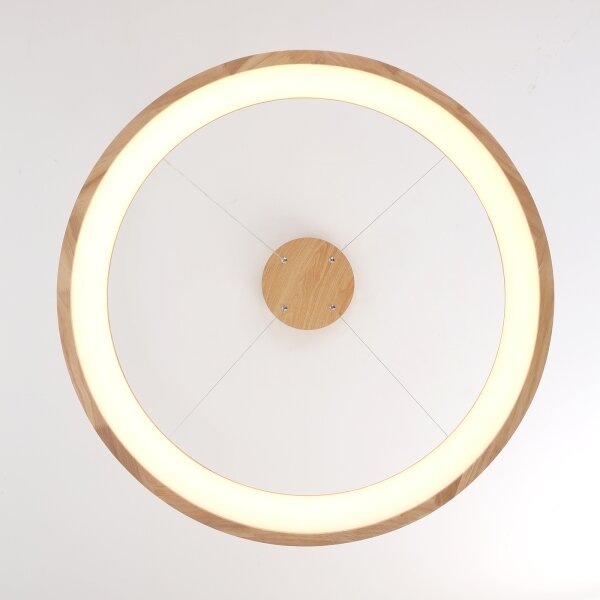 Brilagi -LED Lampadario a cavo FALCON WOOD LED/60W/230V 3000/4000/6000K 80 cm legno