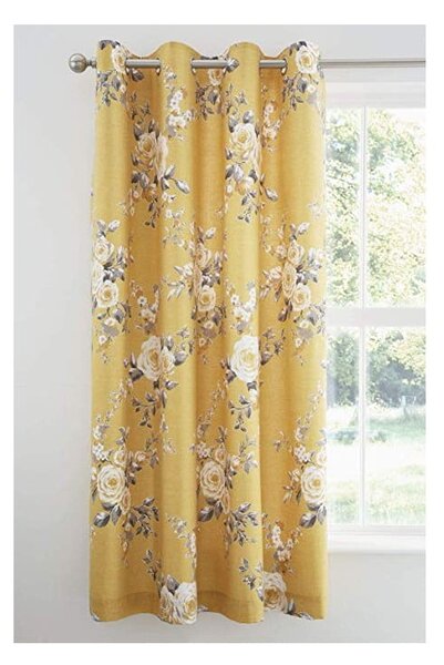 Tende in set gialle 2 pz 168x183 cm Canterbury – Catherine Lansfield