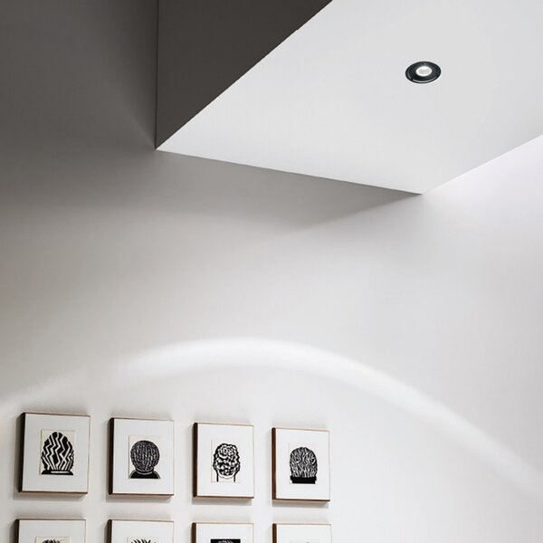 Faretto incasso led gea led eden gfa1031c nero lampada soffitto moderna - Gea Led