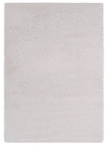 Tappeto 80x150 cm Pelle di Coniglio Sintetica Grigia