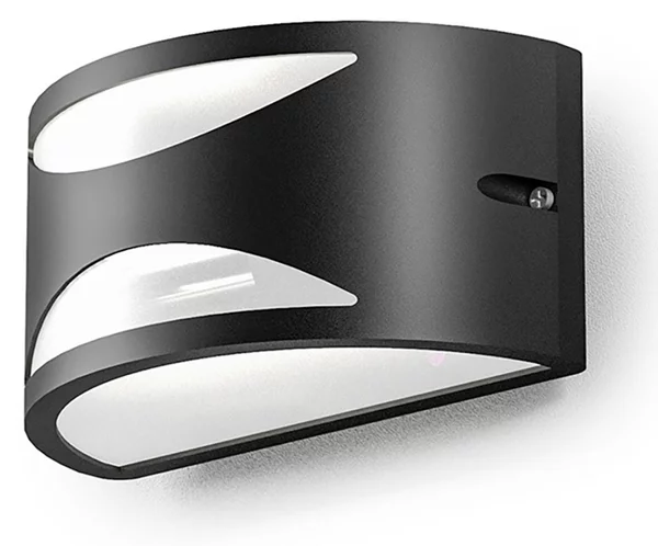 Applique esterno gea led nami ges1041 led ip54 e27 lampada parete biemissione moderna - Gea Led