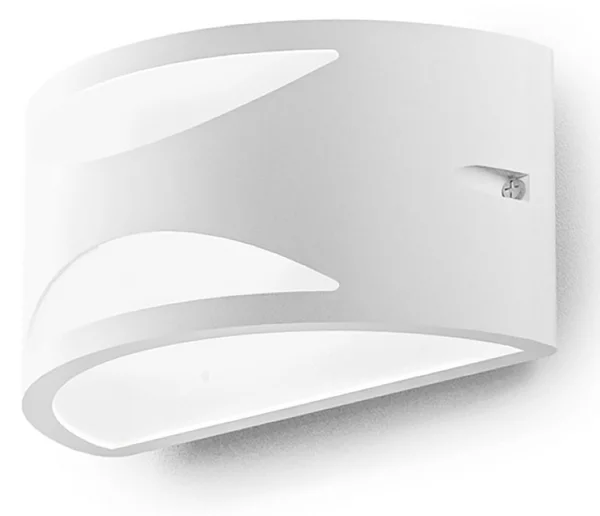 Applique esterno gea led nami ges1040 led ip54 e27 lampada parete biemissione moderna - Gea Led