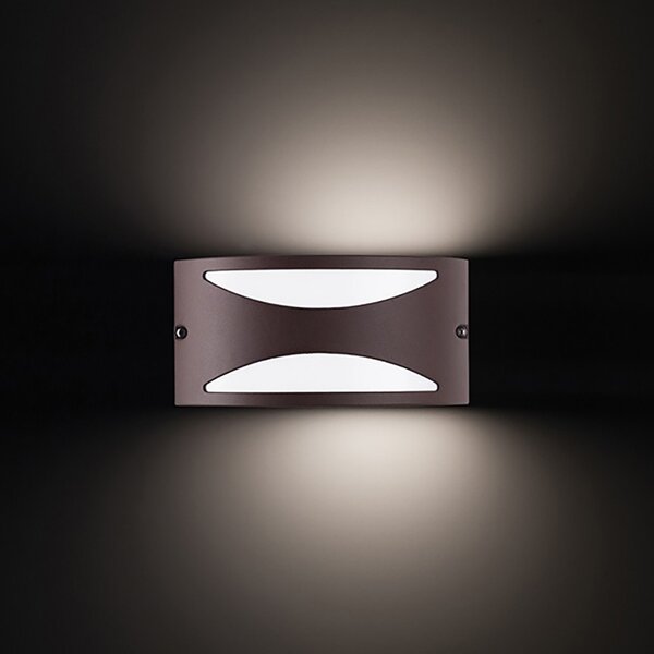Applique esterno gea led nami ges1042 led ip54 e27 lampada parete biemissione classica - Gea Led