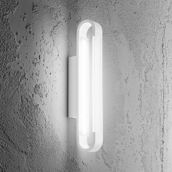 Applique led gea luce ring gap470c 3000°k 1260lm ip44 lampada parete moderna - Gea Luce