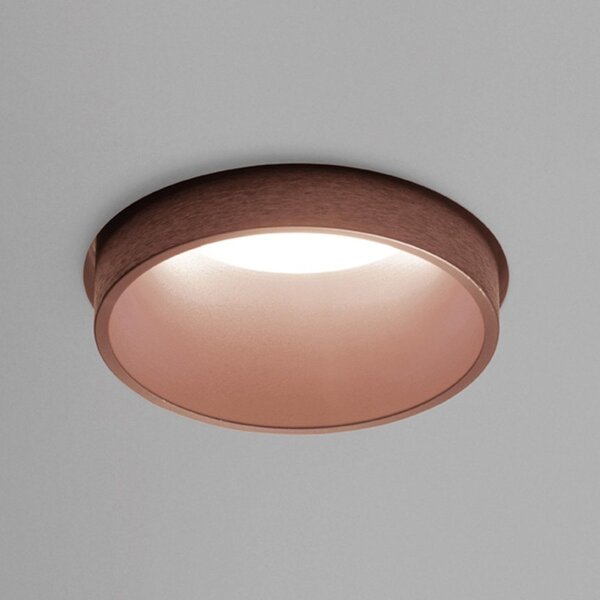 Faretto incasso sforzin illuminazione thessaly t336 rame gu10 led ip20 classico gesso lampada soffitto tondo - Sforzin Illuminazione