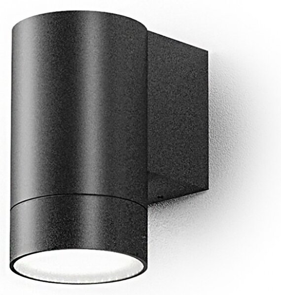 Applique led gea led lily m ges1061 gu10 ip54 antracite lampada parete alluminio monoemissione moderno - Gea Led
