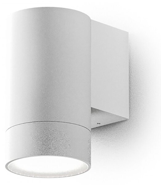 Applique led gea led lily m ges1060 gu10 ip54 bianco lampada parete alluminio monoemissione moderno - Gea Led