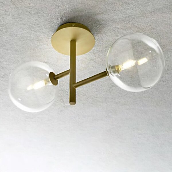 Applique classica illuminando bolle ap2 or g9 led metallo vetro lampada soffitto parete - Illuminando