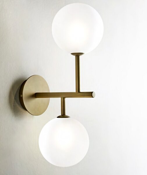 Applique classica illuminando bolle ap2 or g9 led metallo vetro lampada soffitto parete - Illuminando