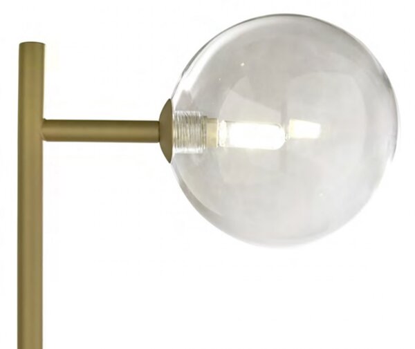 Abat-jour classica illuminando bolle lu 1 or g9 led metallo vetro sfera lampada tavolo - Illuminando