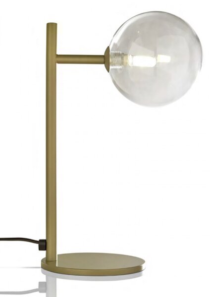 Abat-jour classica illuminando bolle lu 1 or g9 led metallo vetro sfera lampada tavolo - Illuminando