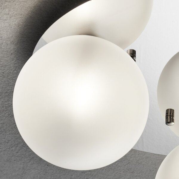 Plafoniera moderna illuminando pallina pallito3crst g9 led vetro sfera lampada parete soffitto - Illuminando