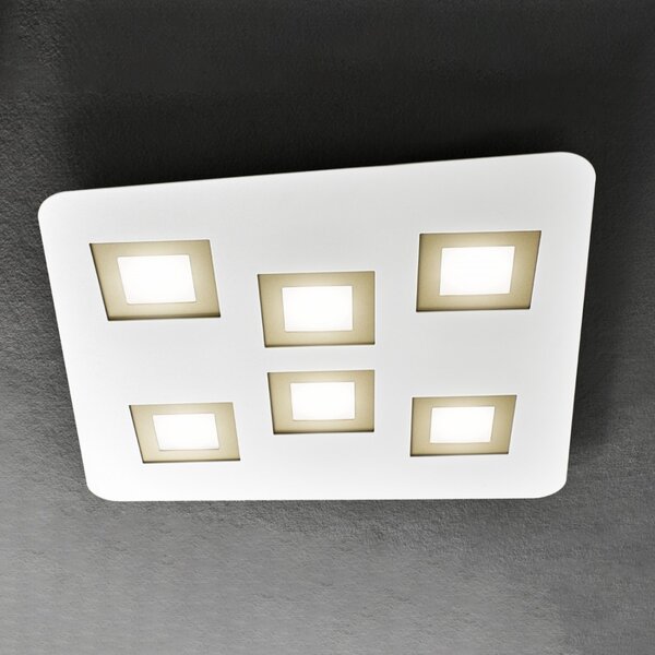 Plafoniera illuminando dedalo deda6slbnsb gx53 led lampada parete soffitto - Illuminando