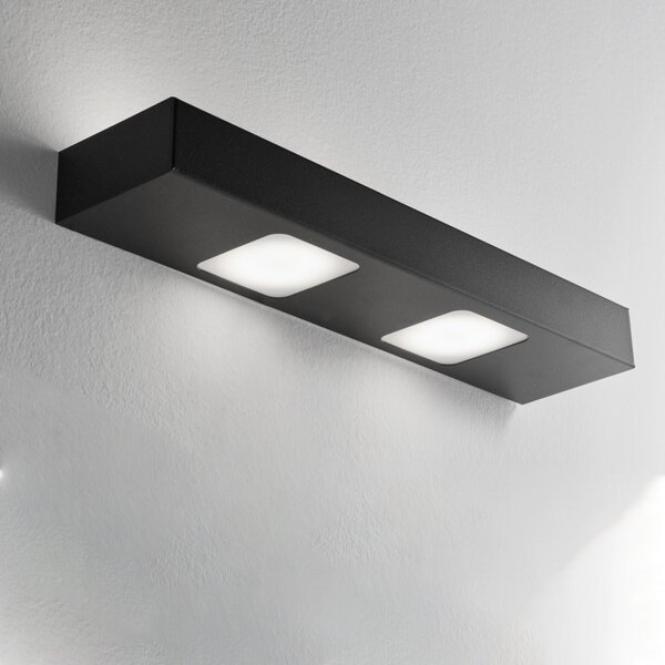 Applique moderno illuminando up-dow3+2slan gx53 led metallo parete - Illuminando