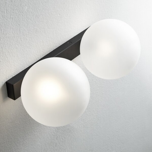 Applique moderna illuminando pallina palli2nrst g9 led vetro lampada parete soffitto - Illuminando