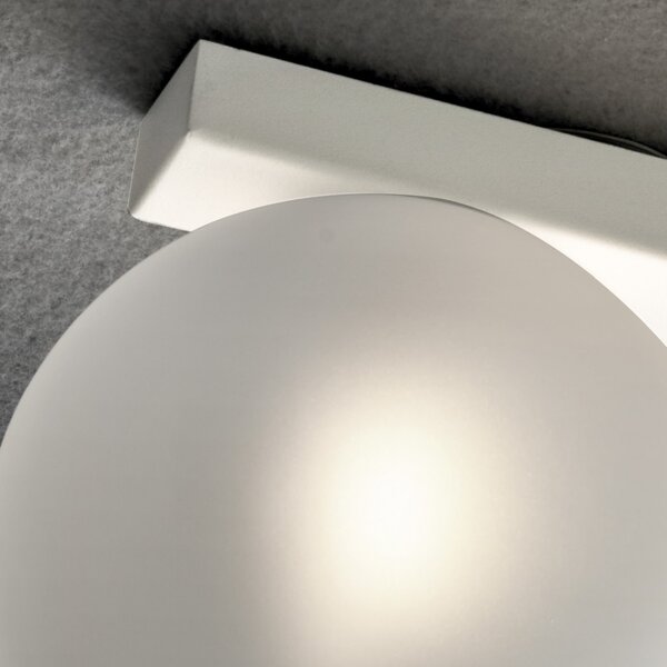 Plafoniera moderna illuminando pallina palli4bnst g9 led vetro sfera lampada soffitto - Illuminando
