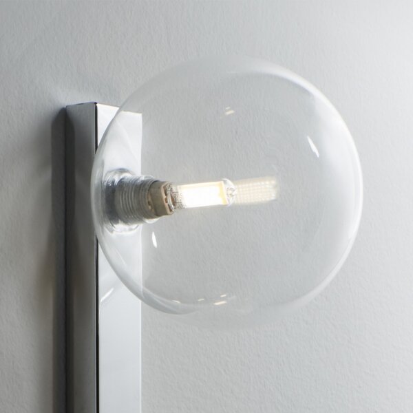 Applique moderna illuminando pallina palli3crtr g9 led vetro sfera lampada parete soffitto - Illuminando