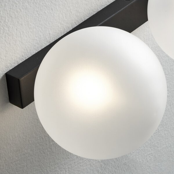 Applique moderna illuminando pallina palli2nrst g9 led vetro lampada parete soffitto - Illuminando