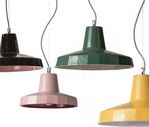 Lampadario rustico toscot rossi 1091 e27 led maiolica toscana lampada soffitto artigianale - Toscot