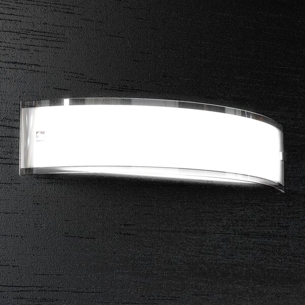Applique moderno top light linear 1076 a50 e27 led vetro lampada parete soffitto - Top Light