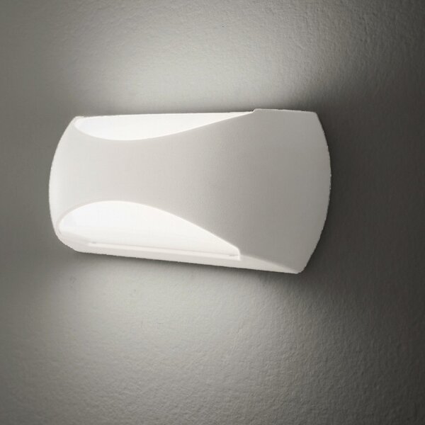 Applique esterno gea led surya gpl252 led ip65 metacrilato lampada parete biemissione - Gea Led