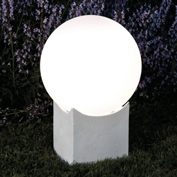 Lampioncino esterno rustico toscot atlante 941 e27 led h62 lampada terra - Toscot