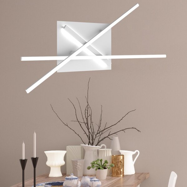 Applique moderno top light dna 1182 100 bi led lampada parete - Top Light