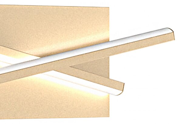 Applique classico top light dna 1182 35 go led lampada parete oro - Top Light