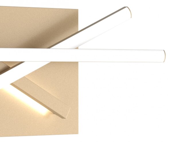 Applique classico top light dna 1182 45 go led lampada parete oro - Top Light