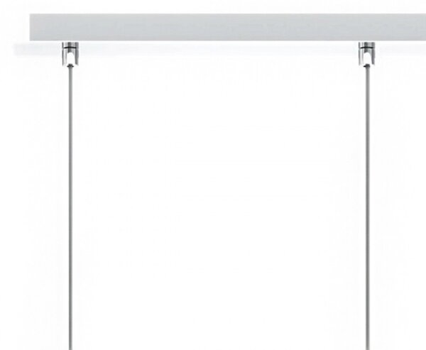 Lampadario moderno top light tender 1181 cr s3 r bt e27 led vetro sospensione - Top Light