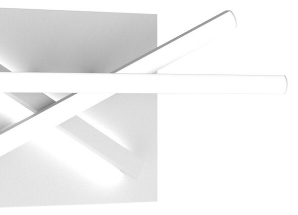 Applique moderno top light dna 1182 45 bi led lampada parete bianco - Top Light