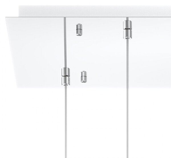Plafoniera moderna top light eclipse 1184 cr s5 r fu g9 led vetro lampada soffitto - Top Light