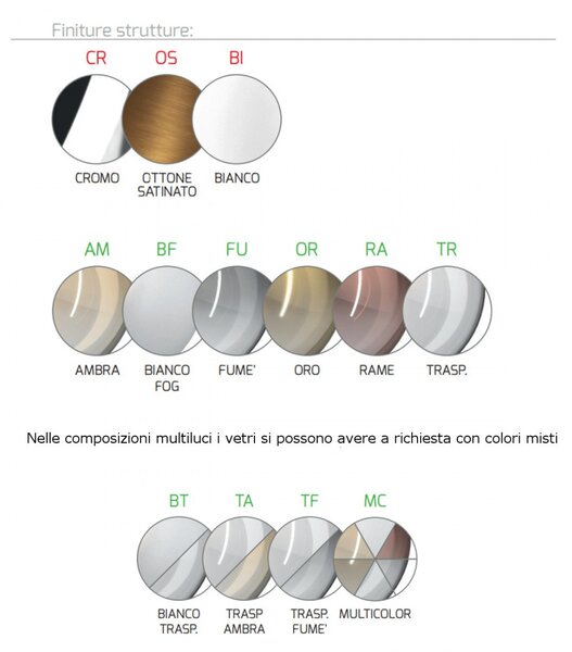 Plafoniera moderna top light eclipse 1184 s3 g9 led vetro lampada soffitto - Top Light