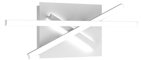 Applique moderno top light dna 1182 45 bi led lampada parete bianco - Top Light
