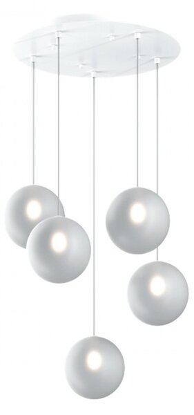 Plafoniera moderna top light eclipse 1184bi s5 t bf g9 led vetro lampada soffitto - Top Light