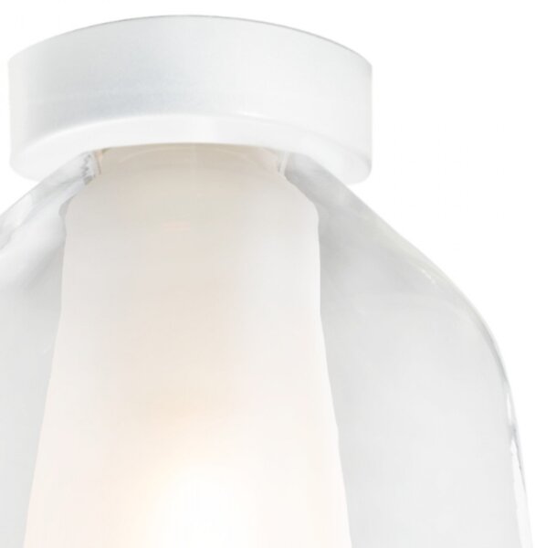 Plafoniera moderna top light double skin 1176bi pl1 beta tr e27 led vetro lampada soffitto - Top Light