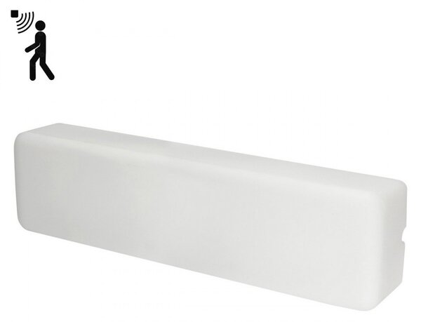 Applique esterno sensore linea light mywhite b sensor 7810s 17w led ip65 lampada parete soffitto polietilene - Linea Light Group