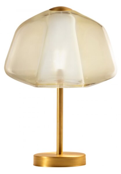 Abat-jour classica top light double skin 1176os p alpha am e27 led vetro lampada tavolo - Top Light