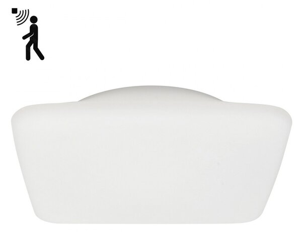 Plafoniera esterno sensore linea light group mywhite q sensor 7808s 16w led ip65 polietilene lampada soffitto parete - Linea Light Group