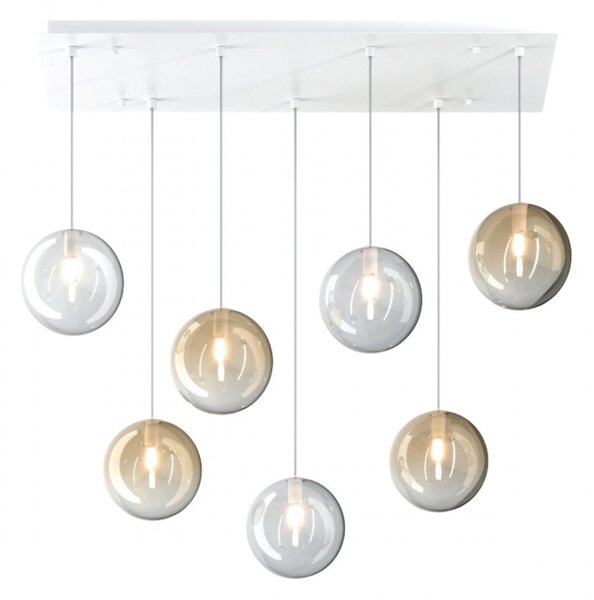 Plafoniera moderna top light eclipse 1184bi s7 r ta g9 led vetro lampada soffitto - Top Light
