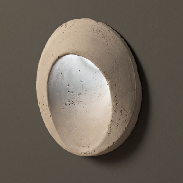 Applique incasso toscot square oval p150 95° led segnapasso terracotta esterni - Toscot