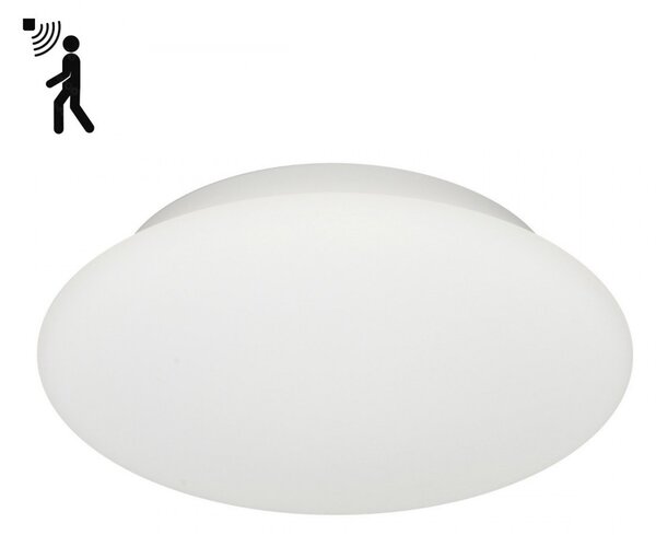 Plafoniera esterno sensore linea light mywhite r sensor 7806s 16w led ip65 lampada parete soffitto polietilene - Linea Light Group