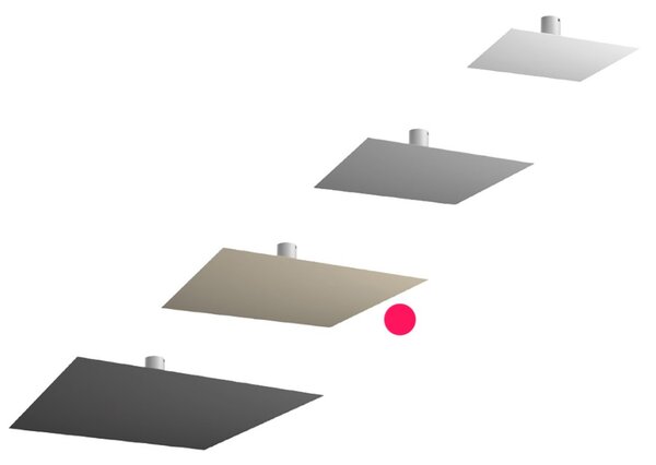 Plafoniera led top light floppy 1185 58 gx53 led lampada soffitto parete moderna - Top Light