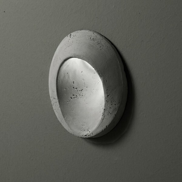 Applique incasso toscot square oval p150 95° led segnapasso terracotta esterni - Toscot