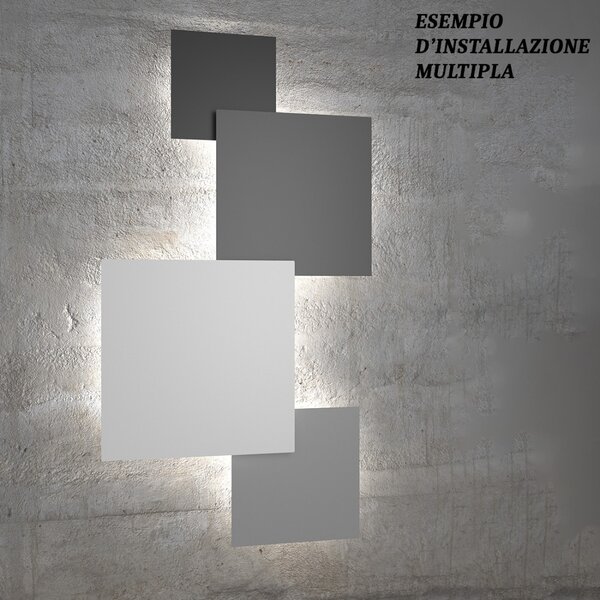 Plafoniera led top light floppy 1185 68 gx53 led lampada soffitto parete moderna - Top Light