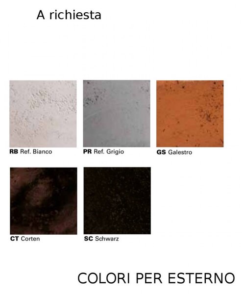 Applique incasso toscot square oval p150 95° led segnapasso terracotta esterni - Toscot