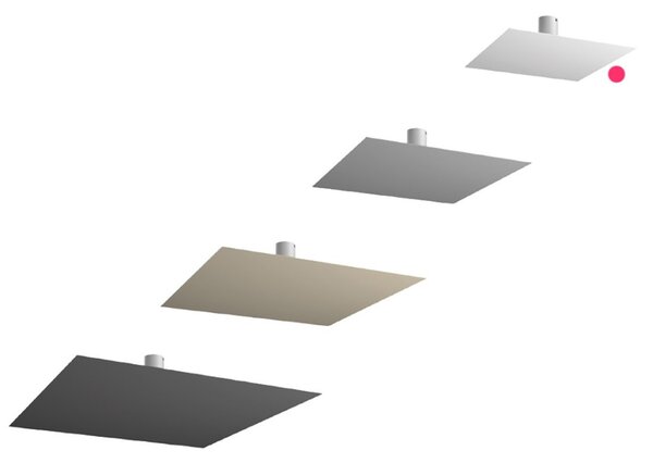 Plafoniera led top light floppy 1185 38 gx53 led lampada soffitto parete moderna - Top Light
