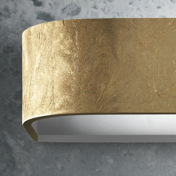 Applique classico promoingross handles a22 gf led metallo foglia oro lampada parete monoemissione - Promoingross