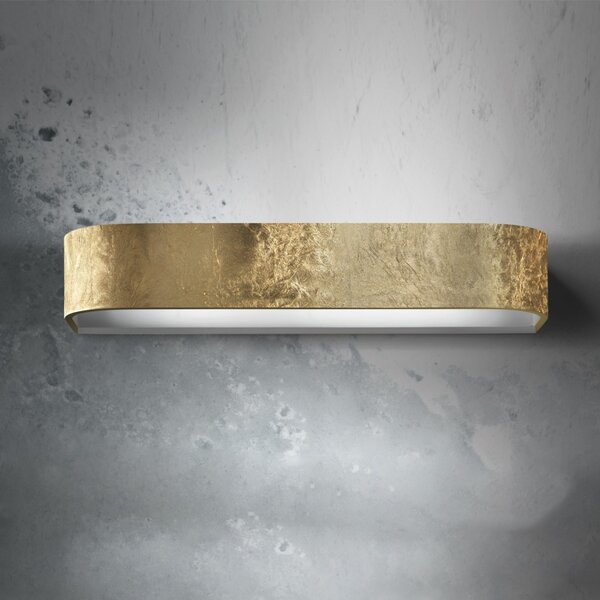 Applique classico promoingross handles a22 gf led metallo foglia oro lampada parete monoemissione - Promoingross